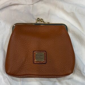 Dooney & Bourke Tan Leather Coin Pouch